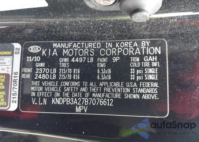 KNDPB3A27B7076612: 44296016