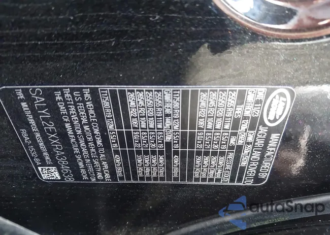 SALYL2EXXRA384638: 44297047