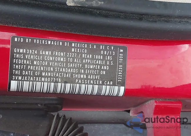 3VWJX7ATXEM607316: 44297098