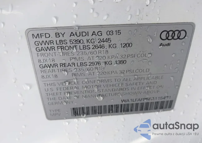 WA1LFAFP5FA115471: 44297167