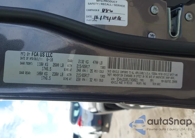 3C4NJDDB5JT450821: 44297183