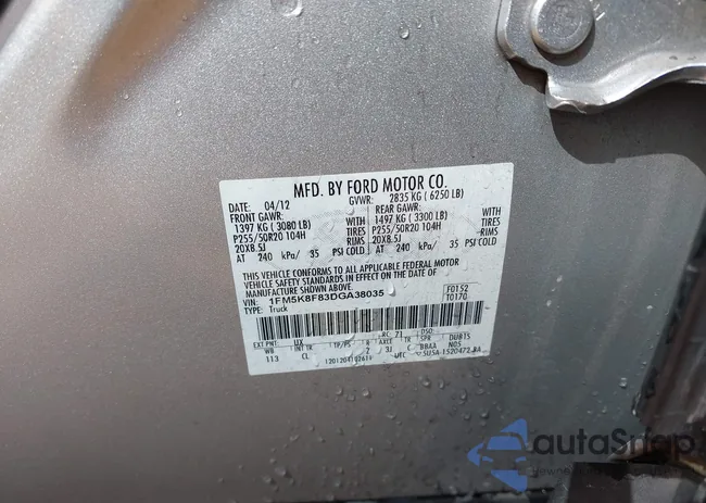 1FM5K8F83DGA38035: 44297269