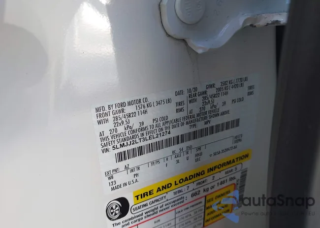 5LMJJ2LT3LEL21274: 44297288