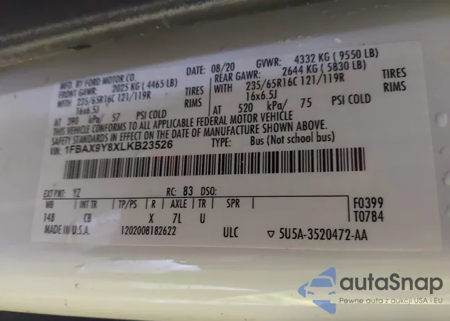 1FBAX9Y8XLKB23526: 44297401