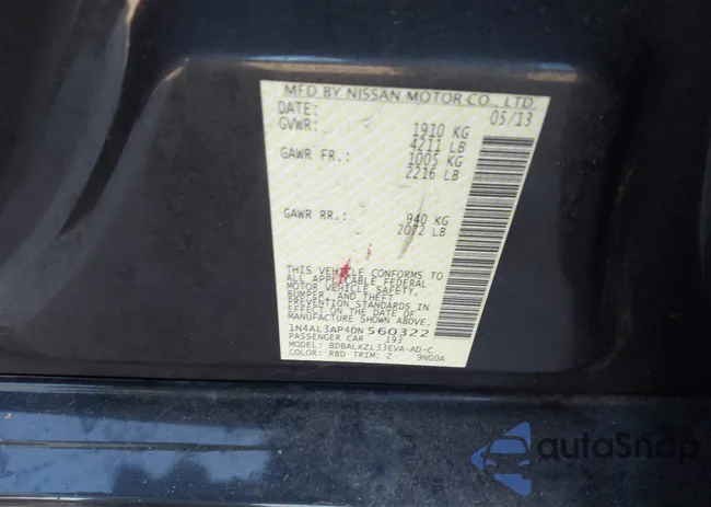 1N4AL3AP4DN560322: 44297509