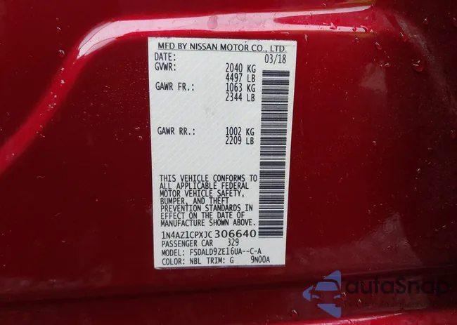 1N4AZ1CPXJC306640: 44297548