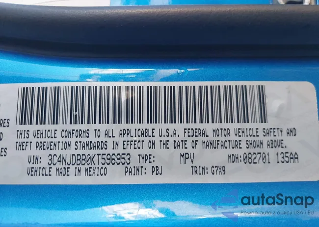 3C4NJDBB0KT596953: 44296663