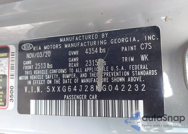 5XXG64J28MG042232: 44296724