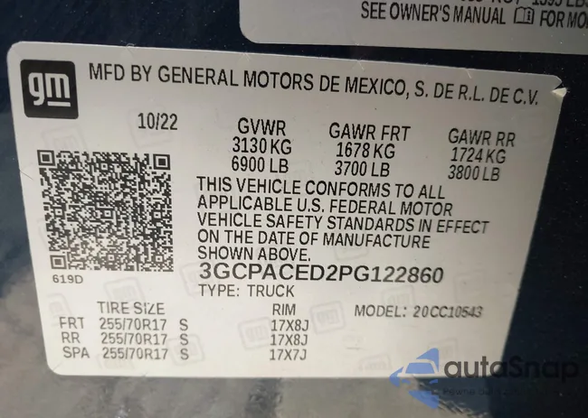 3GCPACED2PG122860: 44296827