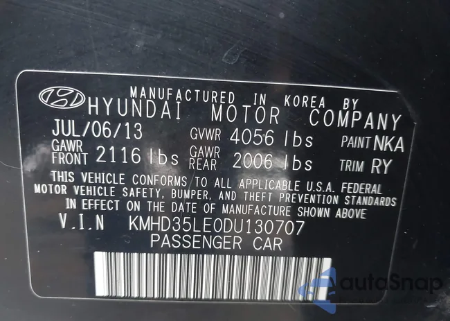 KMHD35LE0DU130707: 44296936