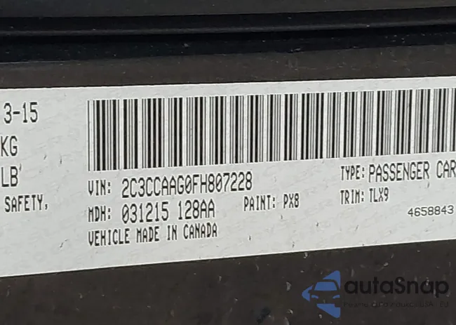 2C3CCAAG0FH807228: 44296945