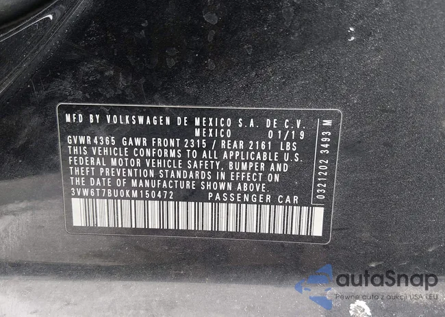 3VW6T7BU0KM150472: 44298032