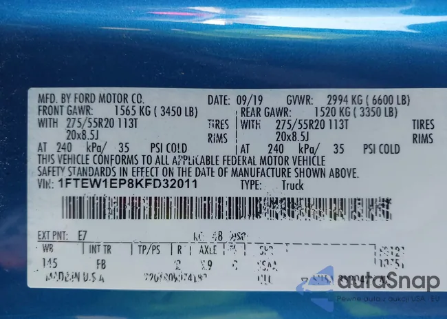 1FTEW1EP8KFD32011: 44298049