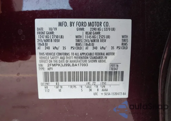 2FMPK3J99LBA17093: 44298204