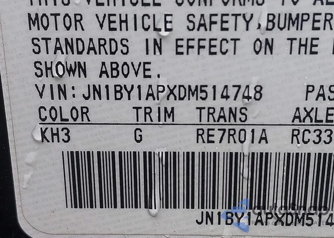 JN1BY1APXDM514748: 44298262