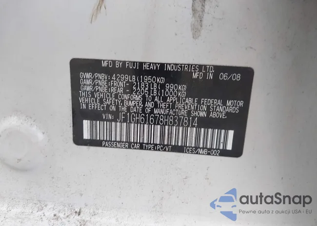 JF1GH61678H837814: 44298273