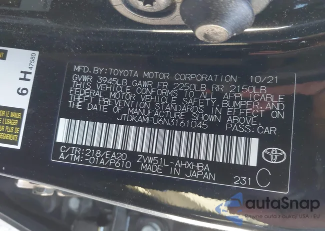 JTDKAMFU6N3161045: 44298307