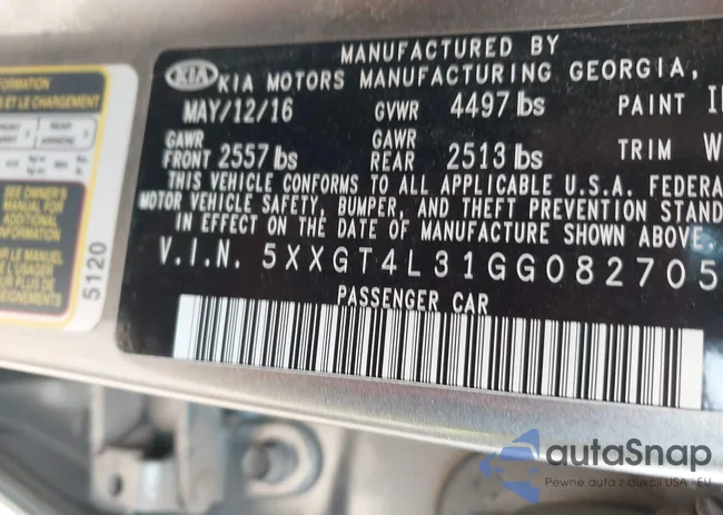 5XXGT4L31GG082705: 44298433