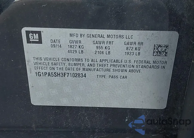 1G1PA5SH3F7102834: 44297675