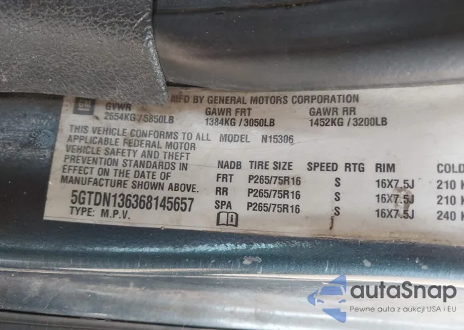 5GTDN136368145657: 44297953