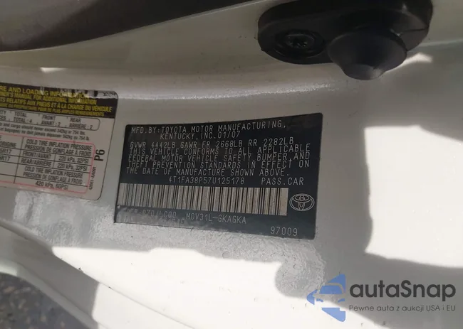 4T1FA38P57U125178: 44297963