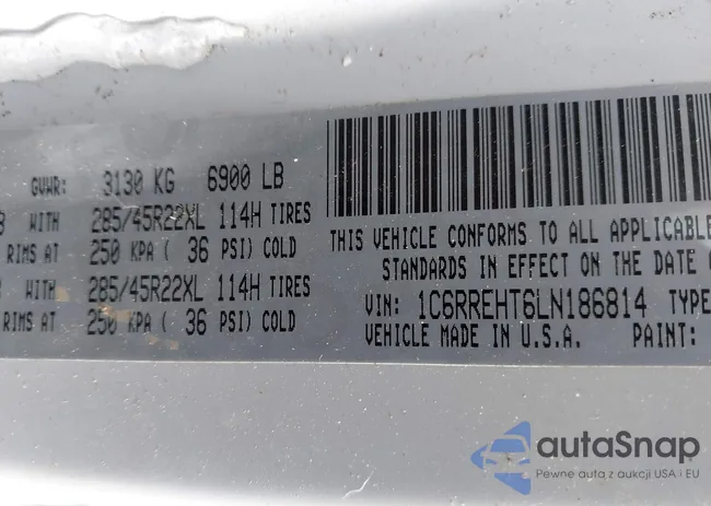 1C6RREHT6LN186814: 44297997