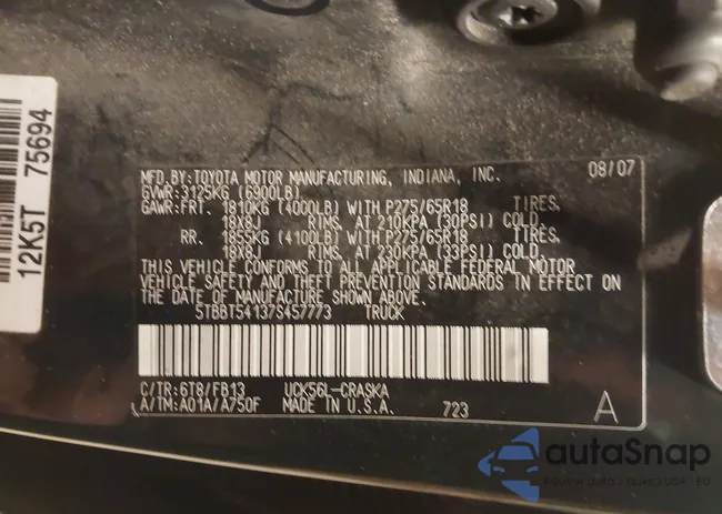 5TBBT54137S457773: 44298008