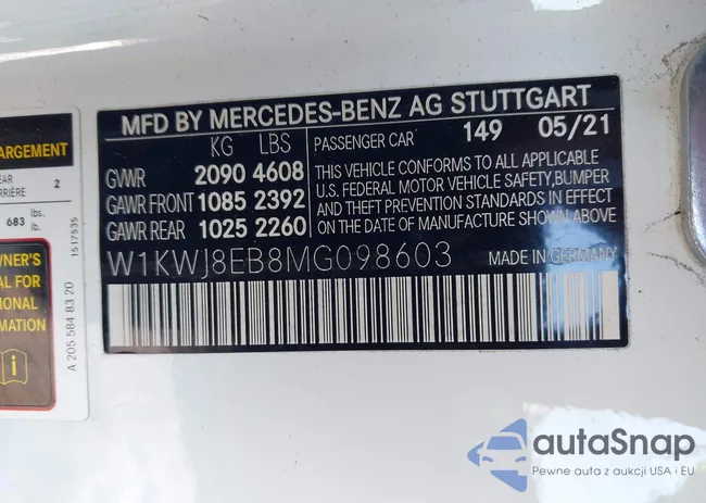 W1KWJ8EB8MG098603: 44298016