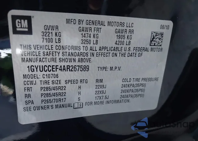 1GYUCCEF4AR267589: 44298657