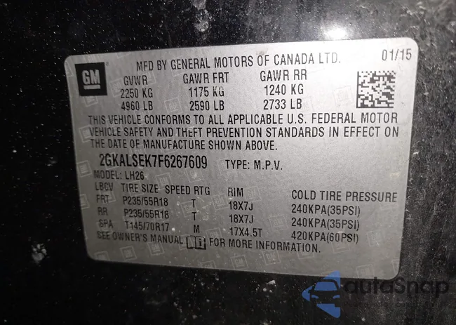 2GKALSEK7F6267609: 44300085