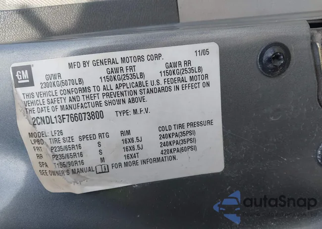 2CNDL13F766073800: 44300320