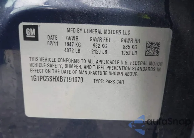 1G1PC5SHXB7191970: 44300380