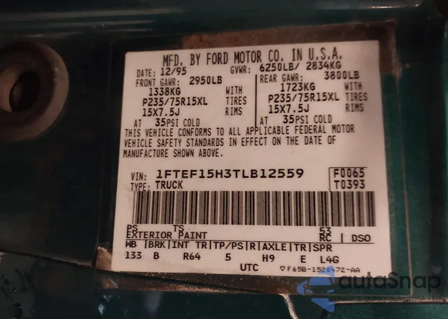 1FTEF15H3TLB12559: 44300442