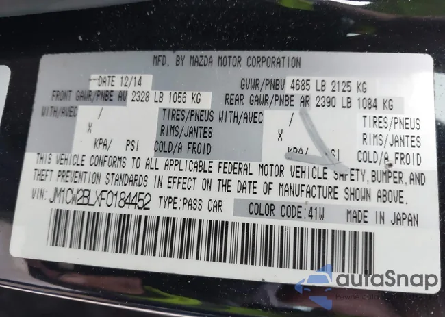 JM1CW2BLXF0184452: 44300452