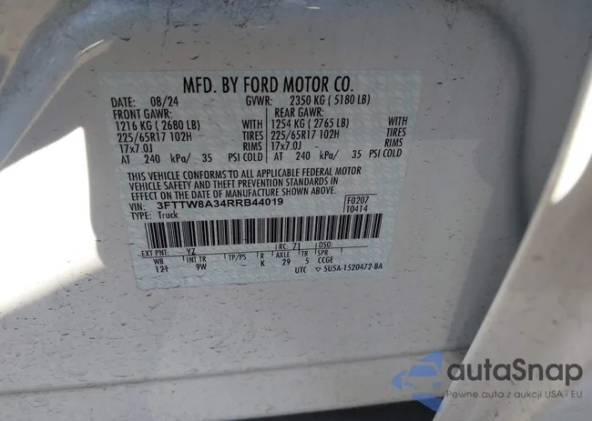 3FTTW8A34RRB44019: 44300507