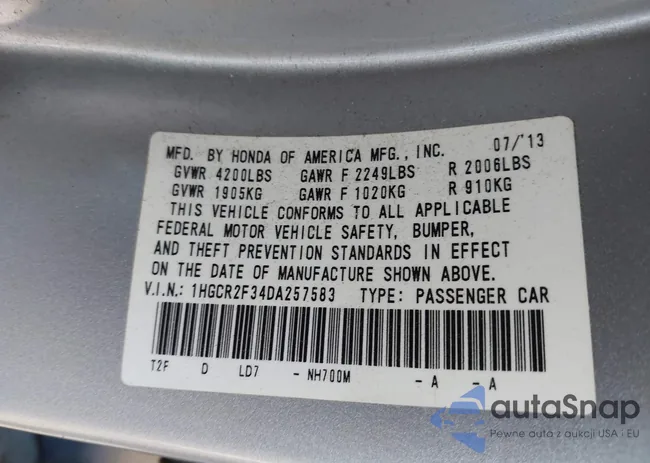 1HGCR2F34DA257583: 44299908