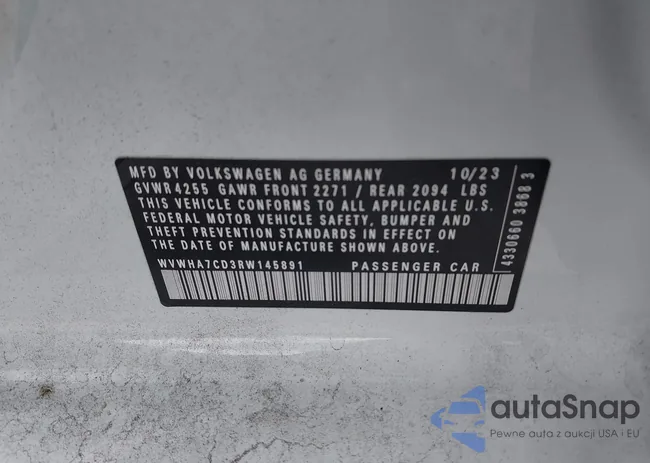 WVWHA7CD3RW145891: 44301063