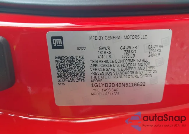 1G1YB2D40N5116632: 44301129