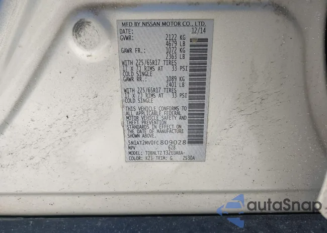 5N1AT2MV0FC809028: 44301201