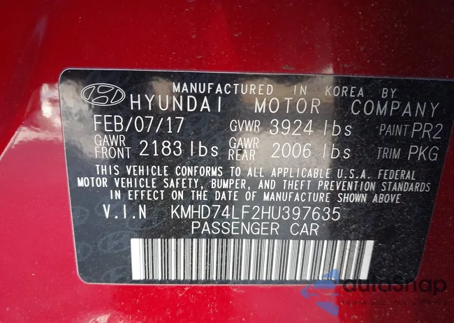 KMHD74LF2HU397635: 44301239