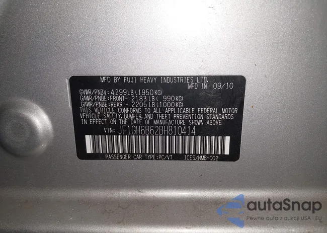 JF1GH6B62BH810414: 44301279