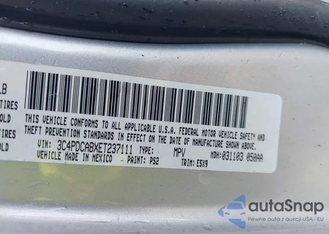 3C4PDCABXET237111: 44301282