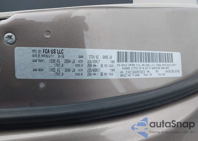 2C4RC1BG0HR576218: 44301407