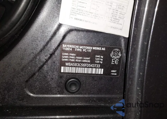 WBA5B3C56FD543733: 44301566