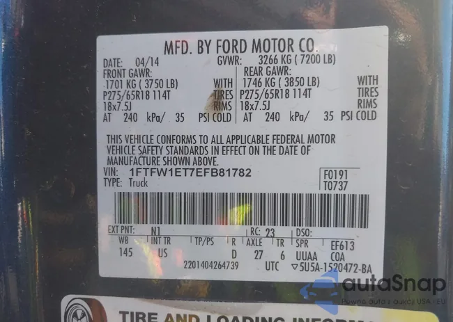 1FTFW1ET7EFB81782: 44301572