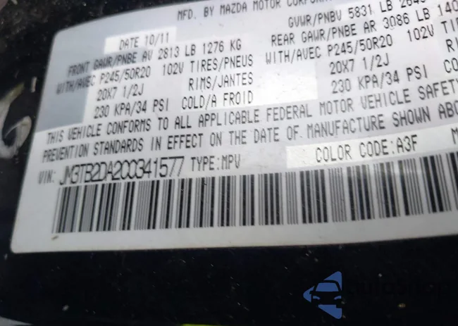 JM3TB2DA2C0341577: 44301618