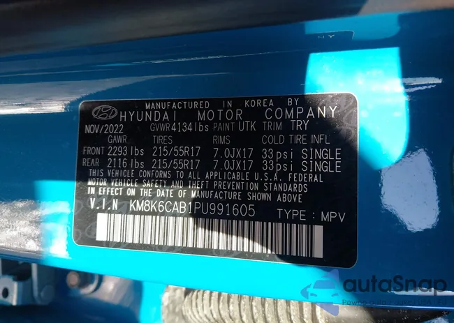 KM8K6CAB1PU991605: 44300669