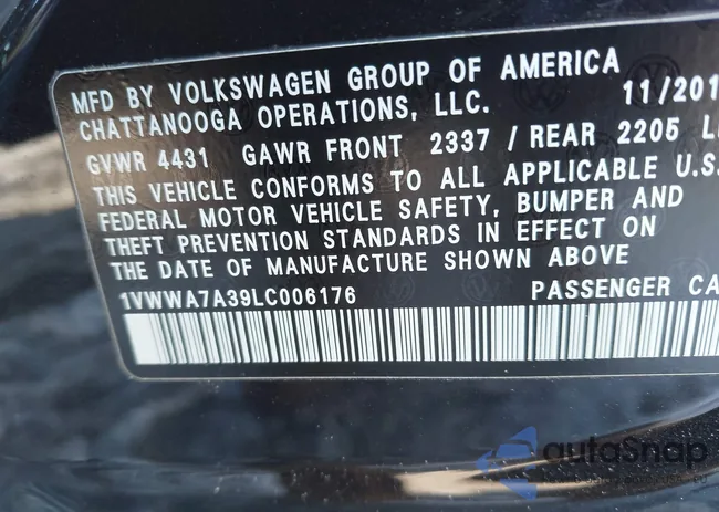 1VWWA7A39LC006176: 44300751