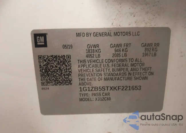 1G1ZB5STXKF221653: 44300982