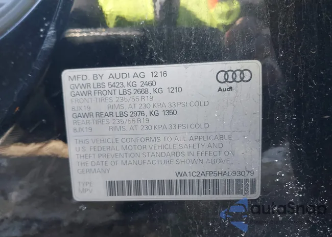 WA1C2AFP5HA093079: 44301016